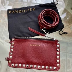 Bandolier Pebble Leather Studded Strap and Case